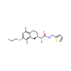 CCCOc1cc(C)c2c(c1C)C[C@H]([C@@H](C)C(=O)NCc1cccs1)CC2 ZINC000028645112