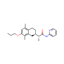 CCCOc1cc(C)c2c(c1C)C[C@H]([C@@H](C)C(=O)Nc1ccccn1)CC2 ZINC000028645121