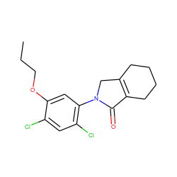 CCCOc1cc(N2CC3=C(CCCC3)C2=O)c(Cl)cc1Cl ZINC000103210146