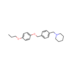 CCCOc1ccc(OCc2ccc(CN3CCCCC3)cc2)cc1 ZINC000013517709