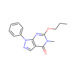 CCCOc1nc2c(cnn2-c2ccccc2)c(=O)n1C ZINC000012405436