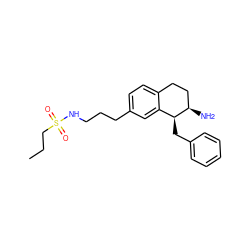 CCCS(=O)(=O)NCCCc1ccc2c(c1)[C@H](Cc1ccccc1)[C@H](N)CC2 ZINC000199682165