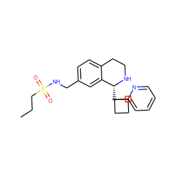 CCCS(=O)(=O)NCc1ccc2c(c1)[C@@H](C1(c3ccccn3)CCC1)NCC2 ZINC000114978627