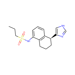 CCCS(=O)(=O)Nc1cccc2c1CCC[C@@H]2c1c[nH]cn1 ZINC000013580153