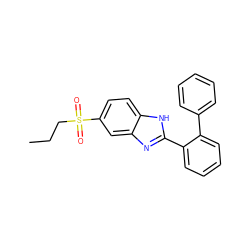 CCCS(=O)(=O)c1ccc2[nH]c(-c3ccccc3-c3ccccc3)nc2c1 ZINC000084687559