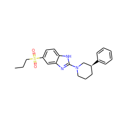 CCCS(=O)(=O)c1ccc2[nH]c(N3CCC[C@H](c4ccccc4)C3)nc2c1 ZINC000095577282