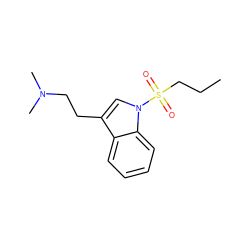 CCCS(=O)(=O)n1cc(CCN(C)C)c2ccccc21 ZINC000028883903