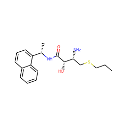 CCCSC[C@@H](N)[C@H](O)C(=O)N[C@@H](C)c1cccc2ccccc12 ZINC000027979387
