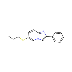 CCCSc1ccc2nc(-c3ccccc3)cn2c1 ZINC000001888150