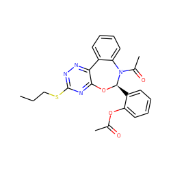 CCCSc1nnc2c(n1)O[C@H](c1ccccc1OC(C)=O)N(C(C)=O)c1ccccc1-2 ZINC000002087070