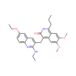 CCCc1[nH]c(=O)c(Cc2cc3cc(OCC)ccc3nc2NCC)c2cc(OC)c(OC)cc12 ZINC000201599415