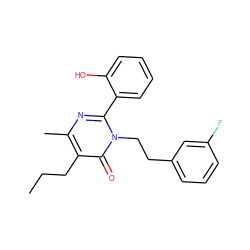 CCCc1c(C)nc(-c2ccccc2O)n(CCc2cccc(F)c2)c1=O ZINC000028523894