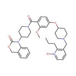 CCCc1c(CN2CCC(Oc3ccc(C(=O)N4CCC(N5C(=O)OCc6ccccc65)CC4)c(OC)c3)CC2)ccc[n+]1[O-] ZINC000026281199