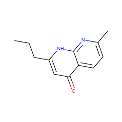 CCCc1cc(=O)c2ccc(C)nc2[nH]1 ZINC000013579586