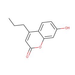 CCCc1cc(=O)oc2cc(O)ccc12 ZINC000000090155