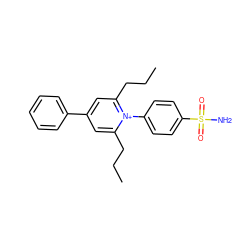 CCCc1cc(-c2ccccc2)cc(CCC)[n+]1-c1ccc(S(N)(=O)=O)cc1 ZINC000027992080