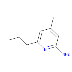 CCCc1cc(C)cc(N)n1 ZINC000000021814