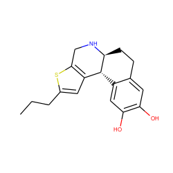 CCCc1cc2c(s1)CN[C@H]1CCc3cc(O)c(O)cc3[C@H]21 ZINC000001539970