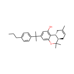 CCCc1ccc(C(C)(C)c2cc(O)c3c(c2)OC(C)(C)[C@@H]2CC=C(C)C[C@@H]32)cc1 ZINC000040893735