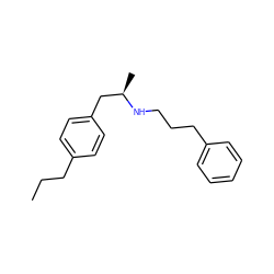 CCCc1ccc(C[C@@H](C)NCCCc2ccccc2)cc1 ZINC000013822208