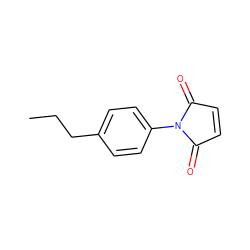 CCCc1ccc(N2C(=O)C=CC2=O)cc1 ZINC000000100150