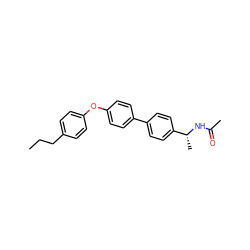 CCCc1ccc(Oc2ccc(-c3ccc([C@@H](C)NC(C)=O)cc3)cc2)cc1 ZINC000045261120