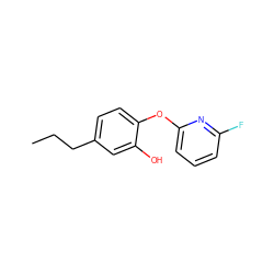 CCCc1ccc(Oc2cccc(F)n2)c(O)c1 ZINC000095572725