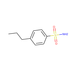 CCCc1ccc(S(N)(=O)=O)cc1 ZINC000002941706