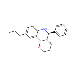 CCCc1ccc2c(c1)[C@H]1OCCC[C@H]1[C@H](c1ccccc1)N2 ZINC000049109974