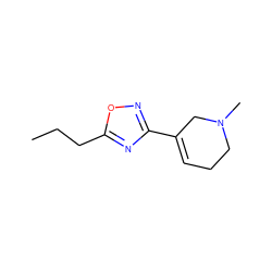 CCCc1nc(C2=CCCN(C)C2)no1 ZINC000000002414