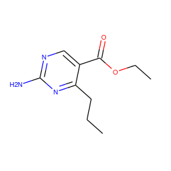 CCCc1nc(N)ncc1C(=O)OCC ZINC000000082237