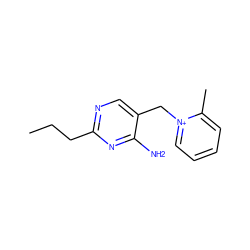 CCCc1ncc(C[n+]2ccccc2C)c(N)n1 ZINC000000000934