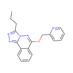 CCCc1nnc2c3ccccc3c(OCc3ccccn3)nn12 ZINC000013560003