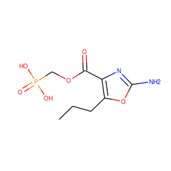 CCCc1oc(N)nc1C(=O)OCP(=O)(O)O ZINC000164596962