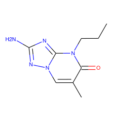 CCCn1c(=O)c(C)cn2nc(N)nc12 ZINC000001849697