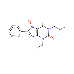 CCCn1c(=O)c2c(cc(-c3ccccc3)n2O)n(CCC)c1=O ZINC000040847647