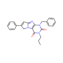 CCCn1c(=O)c2c(nc3n2CC(c2ccccc2)=C3)n(Cc2ccccc2)c1=O ZINC000013648037