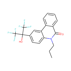 CCCn1c(=O)c2ccccc2c2cc(C(O)(C(F)(F)F)C(F)(F)F)ccc21 ZINC000169337113