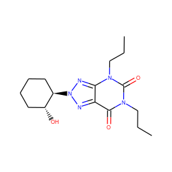 CCCn1c(=O)c2nn([C@@H]3CCCC[C@H]3O)nc2n(CCC)c1=O ZINC000012405691