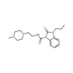 CCCn1c(=O)n(C(=O)NCCN2CCN(C)CC2)c2ccccc21 ZINC000022939285