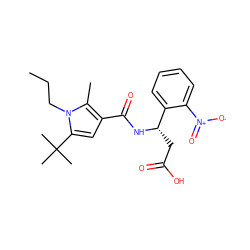 CCCn1c(C(C)(C)C)cc(C(=O)N[C@@H](CC(=O)O)c2ccccc2[N+](=O)[O-])c1C ZINC000299858101