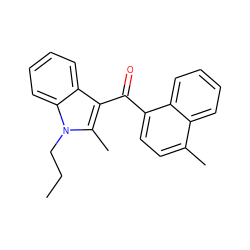 CCCn1c(C)c(C(=O)c2ccc(C)c3ccccc23)c2ccccc21 ZINC000043078383