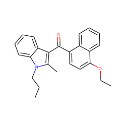 CCCn1c(C)c(C(=O)c2ccc(OCC)c3ccccc23)c2ccccc21 ZINC000043016194