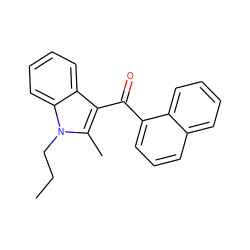 CCCn1c(C)c(C(=O)c2cccc3ccccc23)c2ccccc21 ZINC000002577049