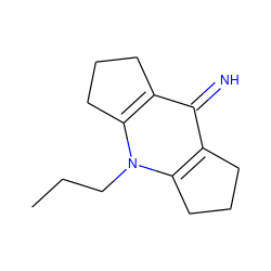 CCCn1c2c(c(=N)c3c1CCC3)CCC2 ZINC000000198623