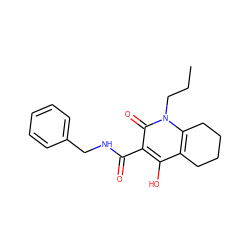 CCCn1c2c(c(O)c(C(=O)NCc3ccccc3)c1=O)CCCC2 ZINC000006493376