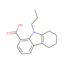 CCCn1c2c(c3cccc(C(=O)O)c31)CCCC2 ZINC000040829529