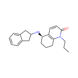 CCCn1c2c(ccc1=O)[C@H](NC1Cc3ccccc3C1)CCC2 ZINC000013743261