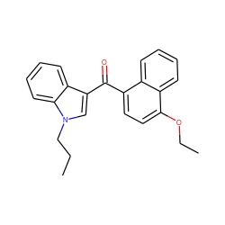 CCCn1cc(C(=O)c2ccc(OCC)c3ccccc23)c2ccccc21 ZINC000043018100