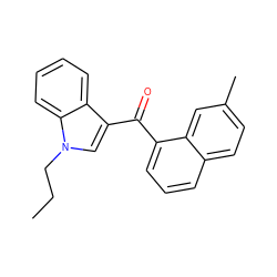 CCCn1cc(C(=O)c2cccc3ccc(C)cc23)c2ccccc21 ZINC000043022401